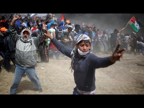 شاهد إصابات فلسطينية في مواجهات الاحتلال