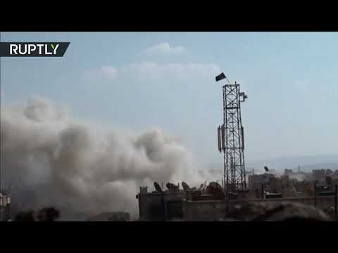 الجيش العربي السوري يقصف مواقع تنظيم داعش في جنوب دمشق