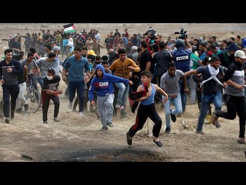 شاهدمقتل فلسطينيين خلال تجدد المظاهرات على حدود غزة