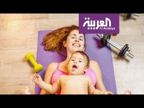 تمارين رياضية مع طفلك الرضيع
