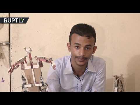 شاهد ابتكارات رائعة لمراهق يمني على الرغم من استمرار الحرب
