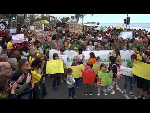 شاهد احتجاجات في البرازيل للمطالبة بحماية غابات الأمازون