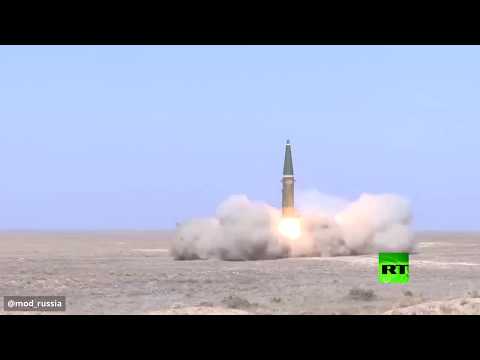 شاهد إطلاق صواريخ إسكندر في كازاخستان للمرة الأولى