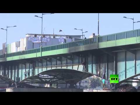 شاهد السلطات تغلق ثلاثة جسور مهمة في العاصمة العراقية