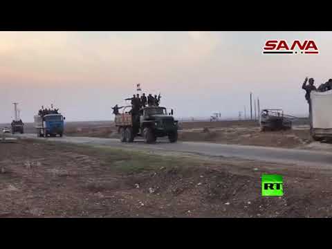 شاهد الجيش السوري يستكمل انتشاره على الحدود مع تركيا بطول 200 كم