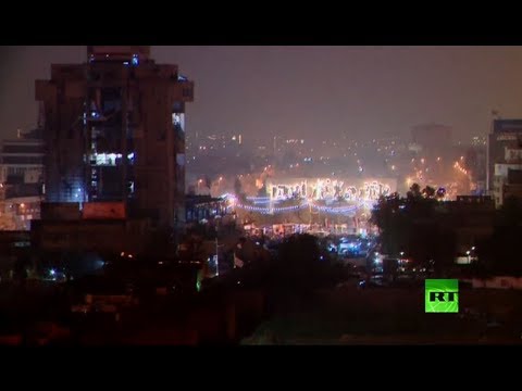 شاهد مباشر من ساحة التحرير وسط العاصمة العراقية بغداد