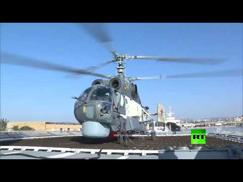 شاهد فيديو جديد للمناورات العسكرية في ميناء طرطوس السوري