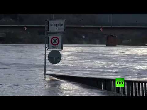 شاهد الفيضانات تجتاح جنوب ألمانيا