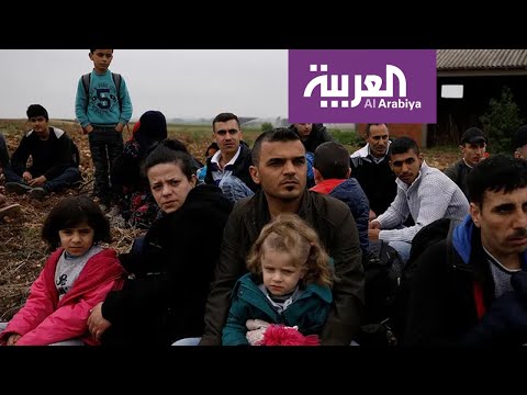 شاهد آلاف اللاجئين يتدفقون على حدود أوروبا