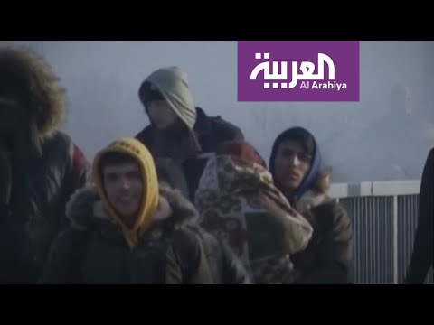 شاهد مهاجرون سوريون عالقون على حدود اليونان