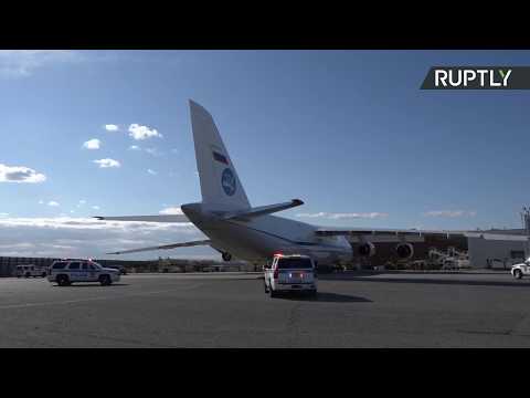 شاهد روسيا تُرسل طائرة مساعدات إنسانية إلى نيويورك