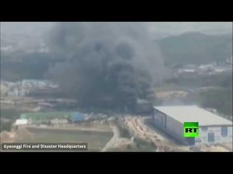 شاهد عشرات القتلى جراء حريق داخل مستودع في كوريا الجنوبية