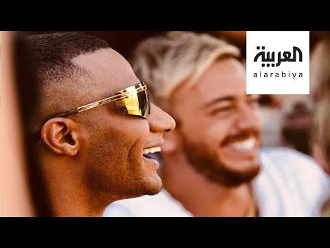 محمد رمضان يحتفل بأغنية إنساي