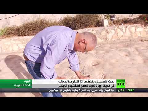شاهد آثار لاقدام ديناصورات في الأراضي الفلسطينية