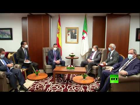 شاهد رئيس الوزراء الجزائري عبد العزيز جراد يستقبل نظيره الإسباني