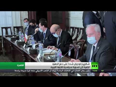 شاهد وزيرا خارجية مصر وفرنسا يُعلنان رفضهما لخطط تقسيم ليبيا